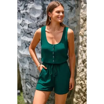 PRETTYGARDEN Women's Summer Casual Jumpsuit with Pockets