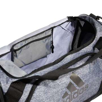 adidas Team Issue 2 Medium, Durable Travel Duffel Bag for Women or Men, Jersey Onix Grey, One Size