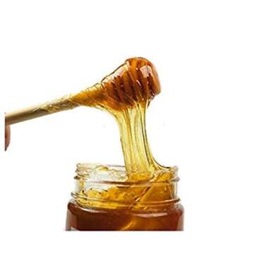 LASSUM 10 PCS Wood Honey Dippers Sticks,6 Inches Long Wooden Honey Dipper Drizzler Stirring Stick for Honey Jam Jar Dispense