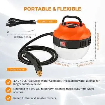 BEAMNOVA Electric Handheld Car Steam Cleaner 2500W