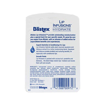 Blistex Lip Infusions for Hydrated Lips in 3 Pack