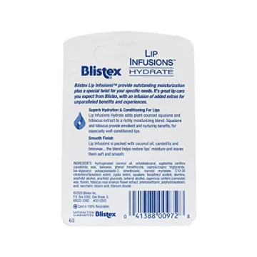 Blistex Lip Infusions for Hydrated Lips in 3 Pack