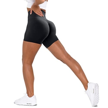 Unthewe Workout Butt Lifting Shorts - High Waisted Seamless Gym Yoga Shorts