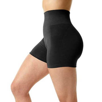 Unthewe High Waisted Butt Lifting Gym Shorts for Women