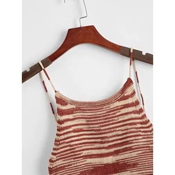 SweatyRocks Women's Criss Cross Backless Crop Top Multicolor