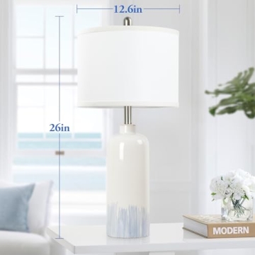 Sucolite Coastal Blue Table Lamps Set of 2 for Elegant Decor