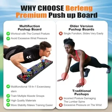 Berleng Push Up Board - 36-in-1 Portable Workout Tool