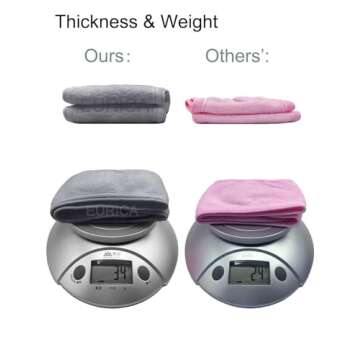 EUICAE Hair Wrap Headband, 6 Pack Non-slip Stretchable Washable Makeup Headband for Face Wash Facial Treatment Sport Fits All, Thicker Soft Terry Cloth Absorbs Liquid Quickly, Gray