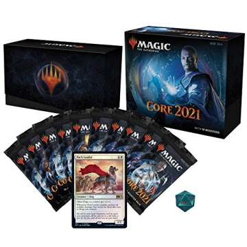 Magic: The Gathering Core Set 2021 (M21) Bundle | 10 Booster Packs + 40 Lands (190 Cards) | Accessor...