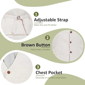 Stylish Beige Men's 2 Piece Linen Suits for Weddings