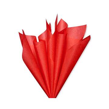 Papyrus 8 Sheet Scarlet Tissue Paper for Christmas, Birthdays, and All Occasions