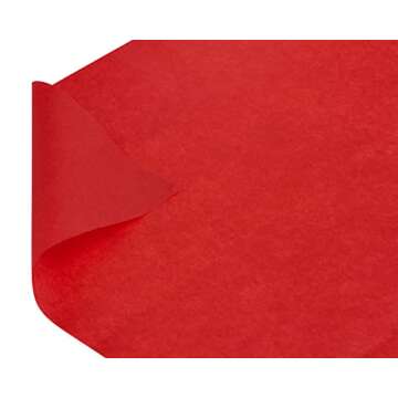 Papyrus 8 Sheet Scarlet Tissue Paper for Christmas, Birthdays, and All Occasions