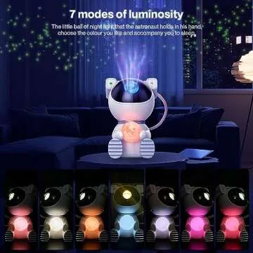 Star Projector Galaxy Night Light - Astronaut Space Projector2.0, Starry Nebula Ceiling LED Lamp with Timer and Remote, Kids Room Decor Aesthetic, Best Gifts for Children and Adults
