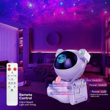 Star Projector Galaxy Night Light - Astronaut Space Projector2.0, Starry Nebula Ceiling LED Lamp with Timer and Remote, Kids Room Decor Aesthetic, Best Gifts for Children and Adults