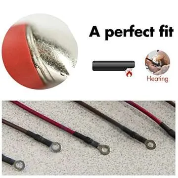 Young4us 2 Pack 1'' Heat Shrink Tube 3:1 Adhesive-Lined Heat Shrinkable Tubing Black&RED 4Ft