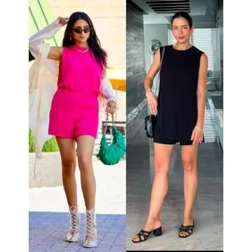 ZESICA Women's Summer Two Piece Sweater Lounge Sets 2024 Casual Knit Trendy Tunic and Shorts Outfits...