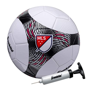Franklin Sports MLS Pro Vent Soccer Ball - Official Size Soccer Ball - Soft Cover - Official Size an...