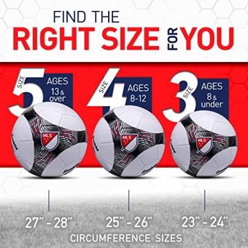 Franklin Sports MLS Soccer Ball - Perfect for Kids 3-8