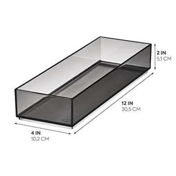 iDesign The Sarah Tanno Collection - Stylish Plastic Cosmetic Drawer Organizer