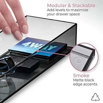 Stylish iDesign Cosmetic Drawer Organizer by Sarah Tanno