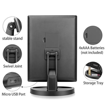 DeWEISN 21 LED Lighted Makeup Mirror for Flawless Makeup