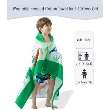 Kids Hooded Beach Towel