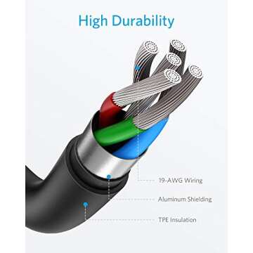 Anker USB C to Lightning Cable, Powerline II [MFi Certified, 10ft, Black] Extra Long Charging Cord for iPhone 13 13 Pro 12 Pro Max 12 11 X XS XR 8 Plus, Supports Power Delivery (Charger Not Included)