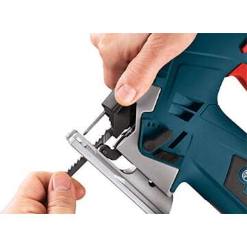 BOSCH JS365 120V 6.5 Amp Top-Handle Jigsaw Kit Variable Speed, 45 Degree Bevel Cuts, Up to 3,000 SPM