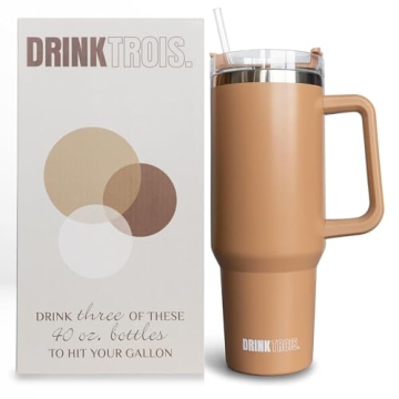 Stylish Insulated 40 oz Drink Trois Tumbler for Women
