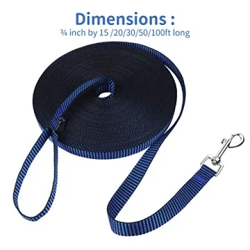 Hi Kiss 30ft Dog Training Leash – Perfect for Outdoors and Training
