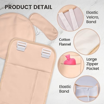 Kodera Castor Oil Pack Set - Organic Detox Wraps for Wellness