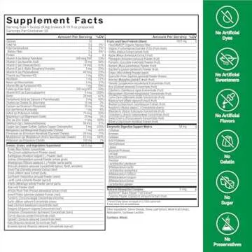 Force Factor Smarter Greens: Superfood Powder for Gut Health