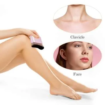 Molain Self Tanner Brush, Large Kabuki Brush for Body, Sunless Tanner Makeup Brushes, Face Makeup Brush for Foundation, Blusher, Shadow, Bronzer (Pink Rose Gold)