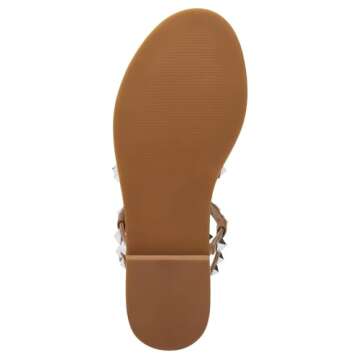Steve Madden Women's Travel Flat Sandal, Tan, 9