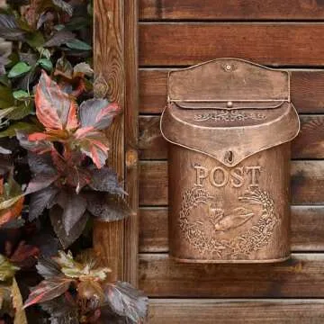 Stylish Phaxth Vintage Mailbox for Front Porch Decor
