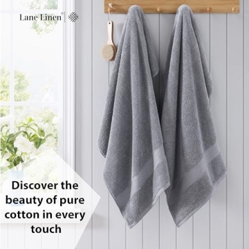LANE LINEN Oversized Cotton Bath Sheets Set for Adults