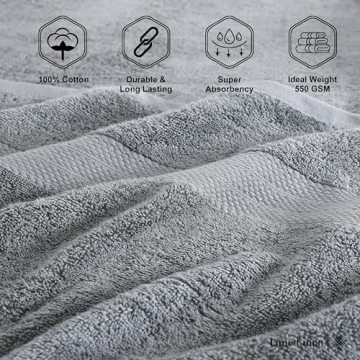 LANE LINEN Oversized Cotton Bath Sheets Set for Adults