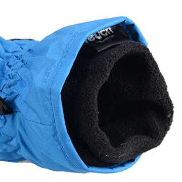 AMYIPO Kids Winter Snow Ski Gloves Children Snowboard Gloves for Boys Girls (Blue-3, 6-7 Years)