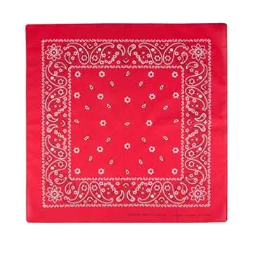 Levi's Men's 100% Cotton Multi-purpose Bandana Gift Sets – Headband, Wrap, Protective Coverage, Red, Pack 3