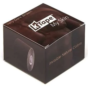 K-Tape My Skin - Very Dark Brown 5m Roll for Active Users