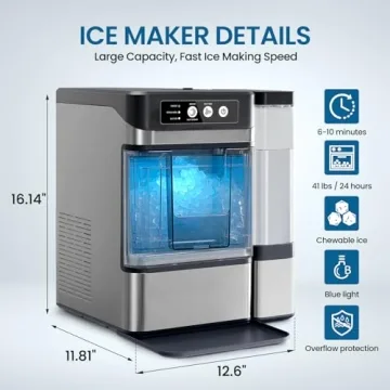 Chewable Crunchable Ice Maker for Perfect Parties