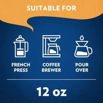 Lavazza Costiera Gran Aroma Ground Coffee 12oz Bag, Light Roast, Smooth and Aromatic Taste, Intensity 2/5, 100% Arabica, Ideal for Drip Brewers, (Pack of 1) - Package May Vary