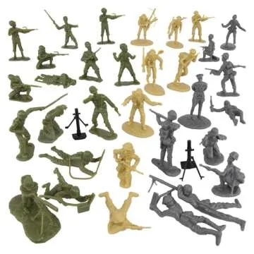 BMC WW2 D-Day Figure Set with 34 Soldiers