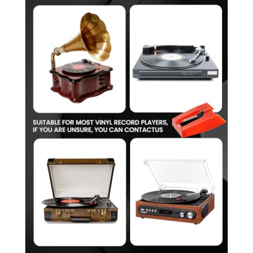 Premium Rubber Tips for Record Player Needles - 4 Pack