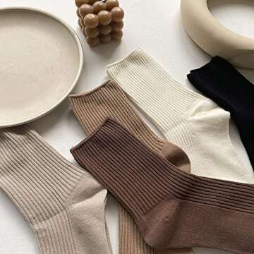 Comfortable TeenFighter Cotton Casual Socks for Women