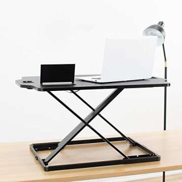 VIVO 27 inch Adjustable Standing Desk Converter for Home Office