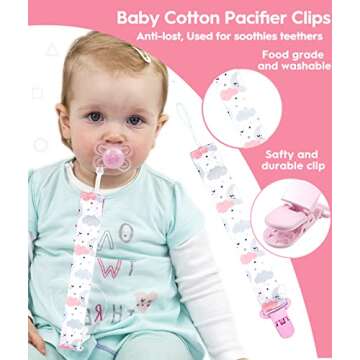 Baby Healthcare and Grooming Kit, Safety Newborn Nursery Baby Care Kit, with Hair Brush Comb, Nail Clipper, Thermometer, Pacifier Clip, Baby Registry Search, Newborn Essentials Girls Boys (Pink)