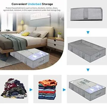 Maximize Space with Onlyeasy Underbed Storage Bags 2 Pack