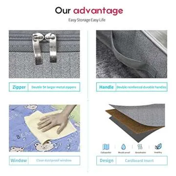 Maximize Space with Onlyeasy Underbed Storage Bags 2 Pack