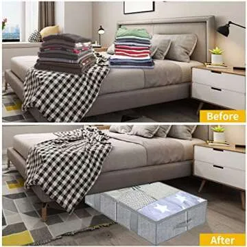 Maximize Space with Onlyeasy Underbed Storage Bags 2 Pack